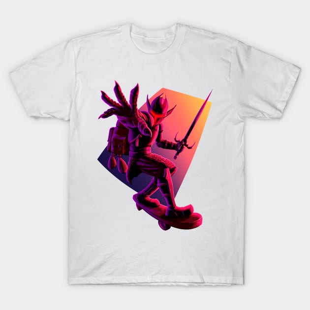 Longboard Knight T-Shirt by FerMaiaru